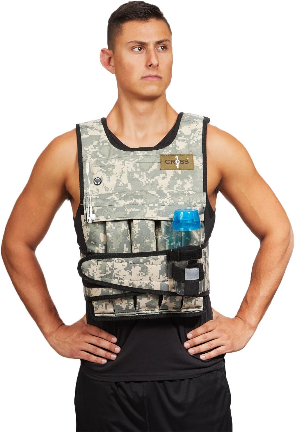 20LBS - 140LBS Adjustable Weighted Vest with Shoulder Pads Option for Men and Women