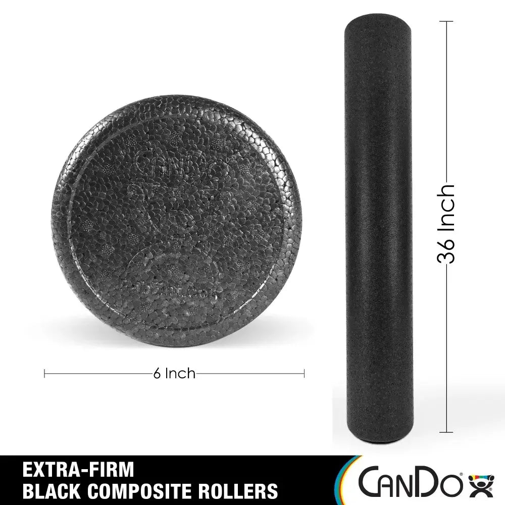 CanDo High-Density Foam Roller 6" x 36" Round